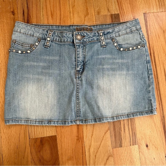 EUC Vintage Y2K Denim Mini Jean Skirt - Picture 1 of 4